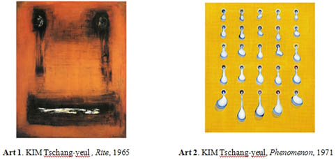 KIM Tschang-yeul , Rite, 1965/ Phenomenon, 1971