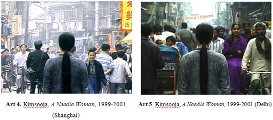 Kimsooja, A Needle Woman, 1999-2001 (Shanghai)