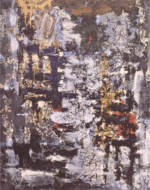 박서보, <회화(繪畵) No.1>(1957)