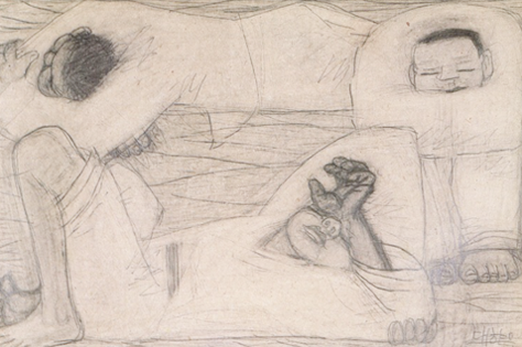 이중섭, <세 사람>(1944~1945) 이중섭, <세 사람>(1944~1945)