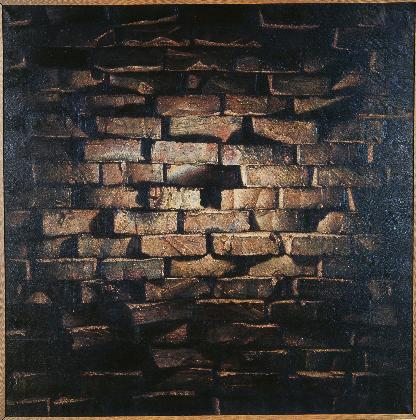 이석주, <벽>, 1977, 캔버스에 아크릴릭