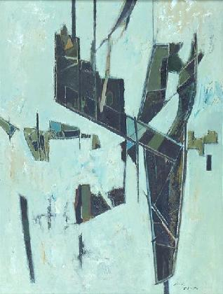 Kim Byungki, <Street Trees>, 1956, oil on canvas,MMCA