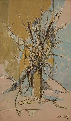 Kim Byungki, <Withered Leaves>, 1983, oil on canvas, private collection