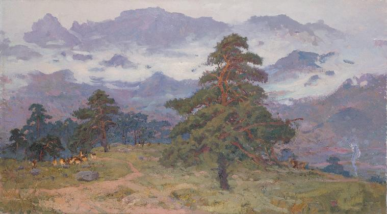 Pen Varlen, <Pine trees in Geumgangsan Mountain>, 1987