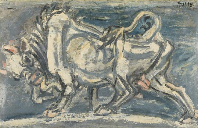 이중섭, <흰 소>, 1953-54, 개인소장