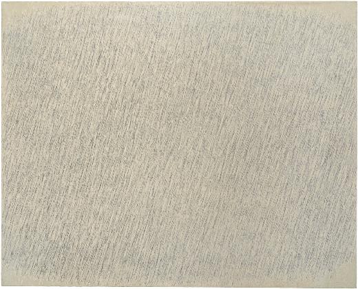 朴栖甫、<描法 No.3-78>、1978、麻布に油絵、鉛筆、130x162cm