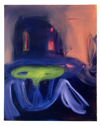 아네타 카이저, <사악한 오리와 악당>, 2019, 캔버스에 유채와 아크릴, 162 x 130 cm