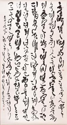 밀물 최민렬, <유산가>, 2007, 종이에 먹, 196×106cm, 개인소장
