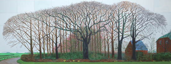 David Hockney - Bigger Trees Near Warter Or/Ou Peinture Sur Le Motif Pour Le Nouvel Age Post-Photographique 2007