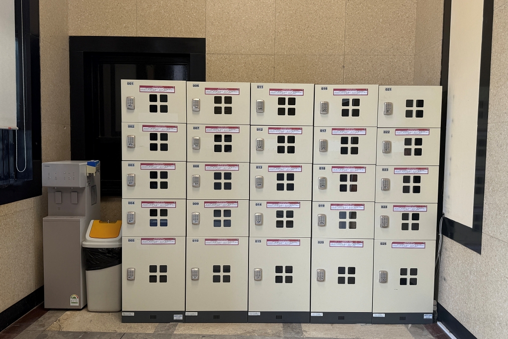 Locker Area in Front of the 2F Ticket Office