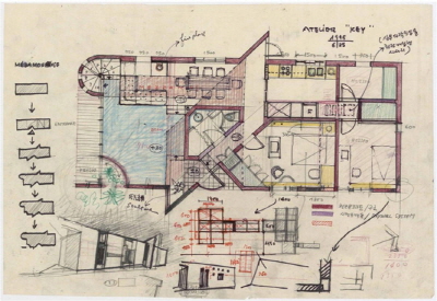 Private house, Cheonggye-dong, Uiwang, Floor plan, 1995