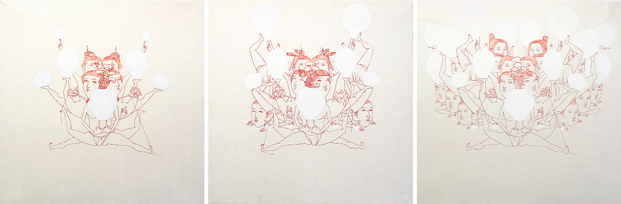 이수경, ‹묘기여인›(2005) (부분)