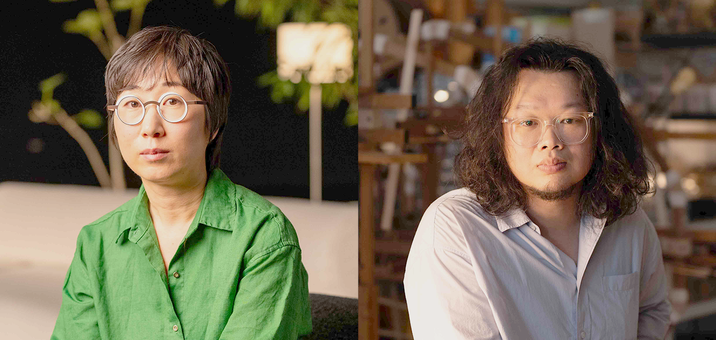 (왼) 권하윤 작가, (오) 양정욱 작가