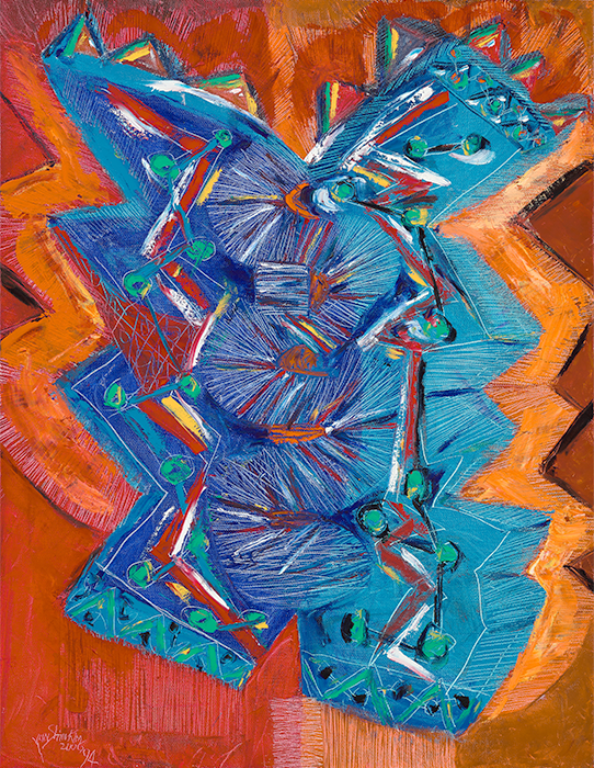 김윤신, ‹내 영혼의 노래 2006-94›(2006) 캔버스에 유화 물감, 90x70cm, 국립현대미술관 소장