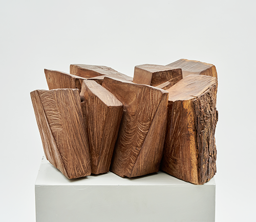 김윤신, ‹1988-91 합이합일 분이분일› (1988) 나무(알가로보), 23x50x50(x2)cm, 개인소장
