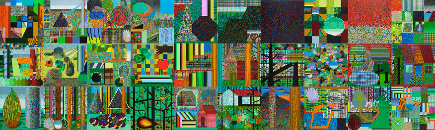 전현선, ‹토끼도 굴을 두 개 판다› (2026) 캔버스에 수채, 200x200cm(30), 작가 제공, 사진: 김상태