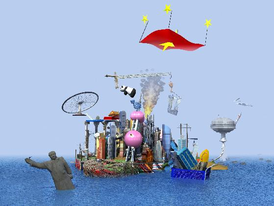 차오 페이, <RMB City: A Second Life City Planning>, 2007