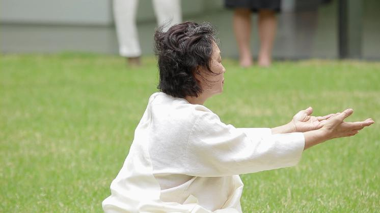 김순기-이애주, <굿-춤>, 퍼포먼스, 2014년 4월 29일 전시마당