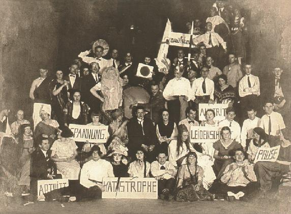 Louis Held, <Bauhaus Party at the Ilmschlösschen in Oberweimar with Oskar...>, 1924