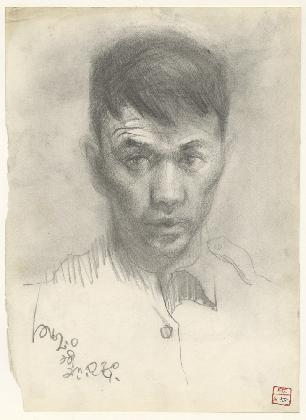 정탁영, <자화상(sk58)>, 1962