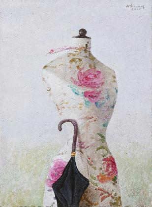 황규백, <Mannequin with an Umbrella>, 2015