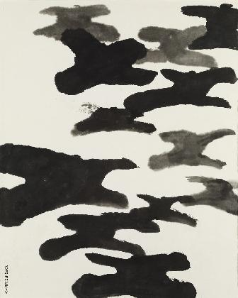 사람들, 2000년대, 닥종이에 수묵, 173x139cm