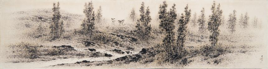 이상범, <아침>, 1954