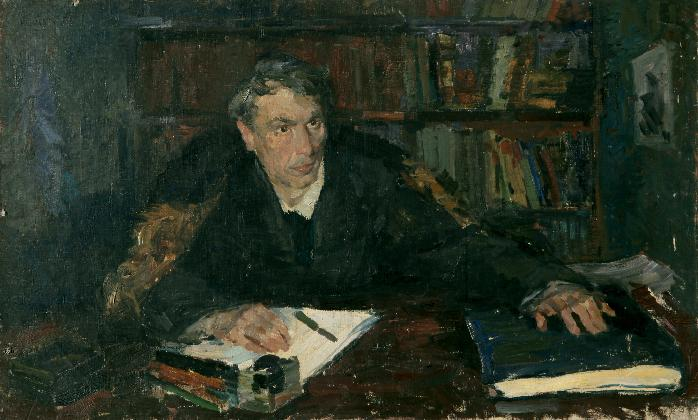 Pen Varlen, <Portrait of  the writer B.L.Pasternak>, 1947