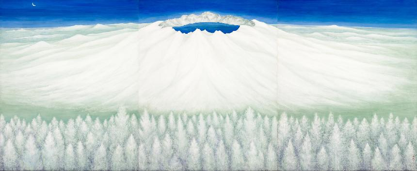 이숙자, <백두산의 새벽>, 2000, 162x390.9