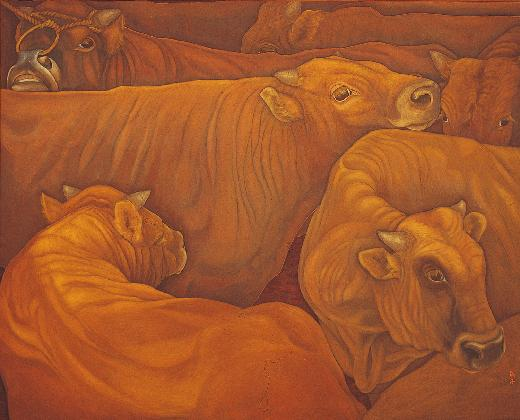 Lee Sookja, <Oxen Herd>, 1987