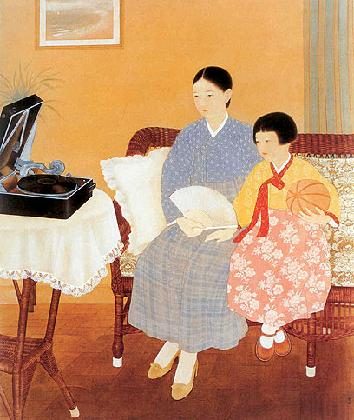 김기창, <정청(靜聽)>, 1934, MMCA 소장
