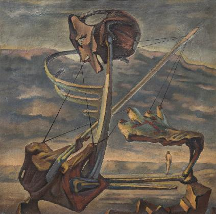 람시스 유난, <Nature loves a vacuum>, 1944, 이집트근대미술관 소장