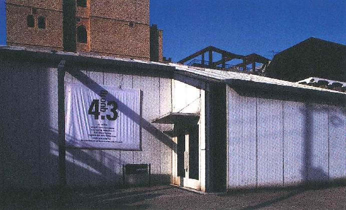 The Exhibition of 4.3group, A Installation banner of In Gong gallery, 1992