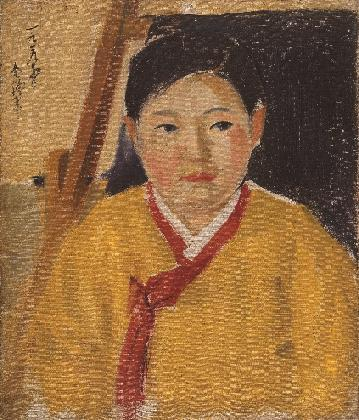 金鍾泰、＜黄色いチョゴリ＞、1929