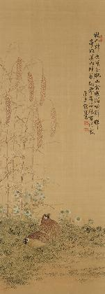 Noh Suhyeon, Flowering Plants and Birds, c.1920, Ink and color on silk, 121x51cm, MMCA Collection