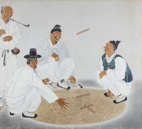 백윤문, <건곤일척>, 1939, 면에 채색, 150x165cm, 온양민속박물관