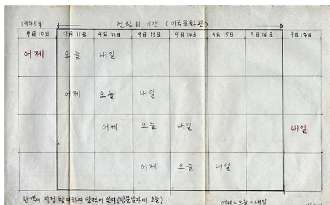 김순기, 오늘, 1975, 종이에 드로잉, 21x29.7cm