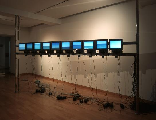 Moon Joo, Sea of Time, 1999/2019, Kinetic video installation