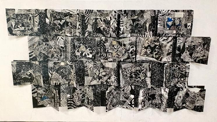 Kang Haeng Bok, Whaeom, 2019, 86x122cm, Woodcut, Courtesy of the artist.