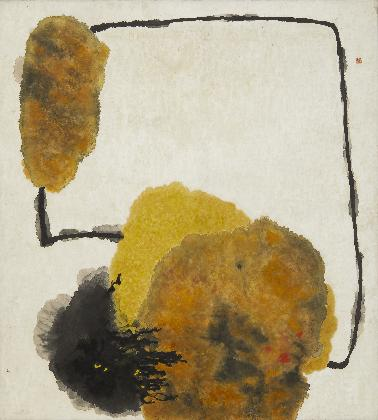 박래현, <잊혀진 역사 중에서>, 1963, 종이에 채색, 140.7×135.5cm, 개인소장