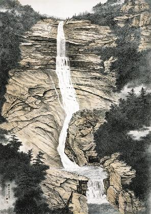 Lim Songhee, 〈Bibongpokpo Falls on Outer Geumgangsan Mountain〉, 2002, private collection