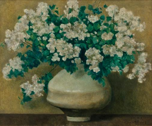 To Sangbong, 〈Lilacs〉, 1975, oil on canvas, 53×65.1cm, private collection