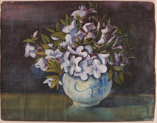 Royal Azalea, 1933, watercolor on paper, 36×45cm, Private Collection
