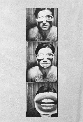 Peter Weibel, ‹Self-Portrait as Woman›, 1967, photo booth pictures. © Archive Peter Weibe
