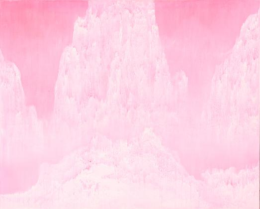 석철주(1950– ), ‹생활일기(신 몽유도원도)›, 2007, 캔버스에 먹, 아크릴릭, 130.5 × 162cm 