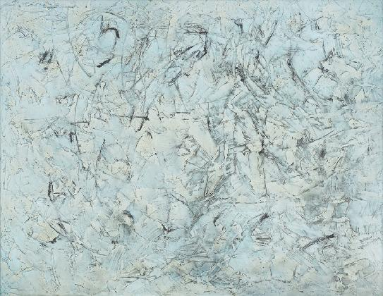 석란희(1939– ), ‹자연 16-86›, 1986, 캔버스에 유채, 90.5 × 116.5cm 