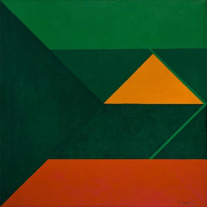 유영국, ‹산›, 1970, 캔버스에 유채, 136.5×136.5cm, 국립현대미술관 소장, ⓒ유영국미술문화재단