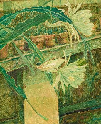 LEE Byeonggyu, ‹The Corner of the Greenhouse›, 1971, Oil paint on canvas, 45.5×38cm, MMCA Collection