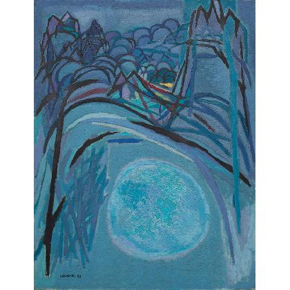 김환기, ‹산월›, 1958, MMCA, ⓒ(재)환기재단·환기미술관