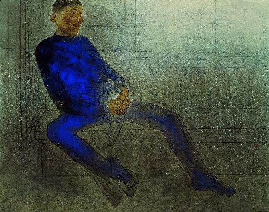 김선두,  ‹2호선›, 종이에 먹, 색, 117×150cm, 국립현대미술관